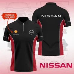 High Quality Customized Men's Zip Polo Shirt NISSAN-TZPO-0074896