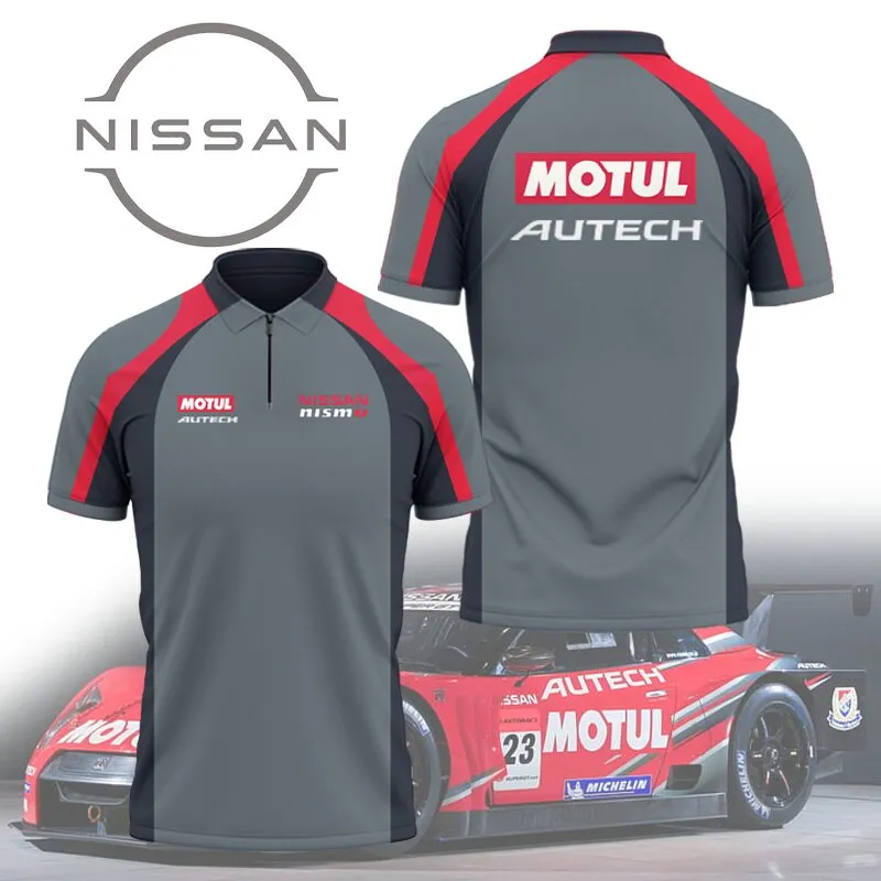 High Quality Men's Zip Polo Shirt NISSAN-TZPO-0074910