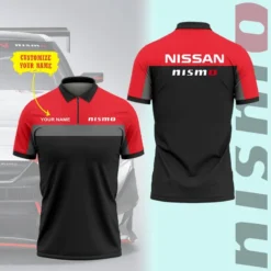 High Quality Customized Men's Zip Polo Shirt NISSAN-TZPO-0074903