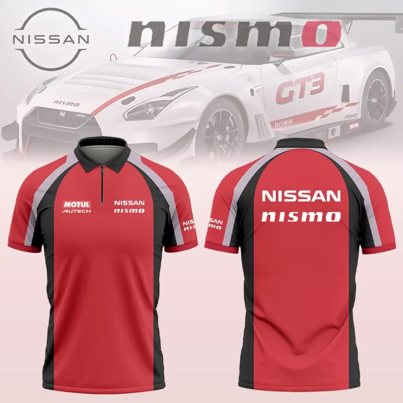 High Quality Men's Zip Polo Shirt NISSAN-TZPO-0074909