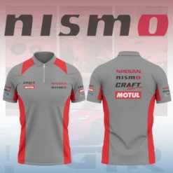 High Quality Men's Zip Polo Shirt NISSAN-TZPO-0074908