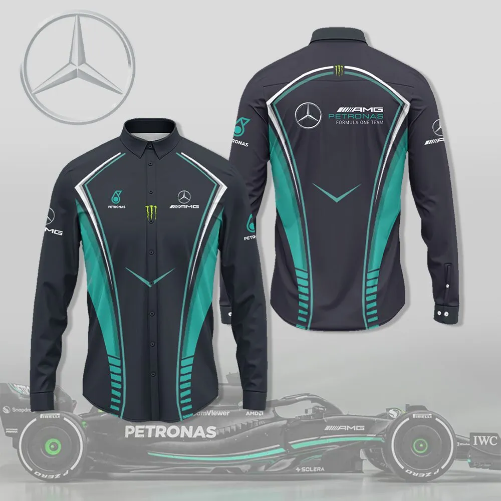 High Quality Men's Long Sleeve Button Shirt MERCEDES-CCY-0075362