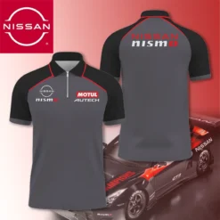 High Quality Men's Zip Polo Shirt NISSAN-TZPO-0074907