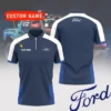 High Quality Customized Men's Zip Polo Shirt FORD-TZPO-0074957