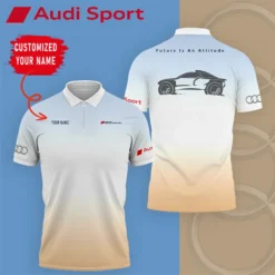 High Quality Customized Men's Zip Polo Shirt AUDI-TZPO-0074853