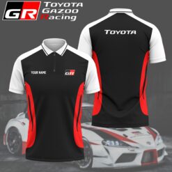 High Quality Customized Men's Zip Polo Shirt TOYOTA-TZPO-0074946