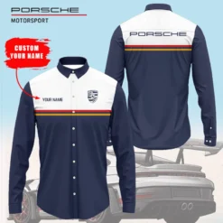 High Quality Customized Men's Long Sleeve Button Shirt PORSCHE-CCY-0075411