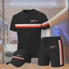 Premium  Men’s T-shirt Set PORSCHE-TX+STK+CAP-02801786