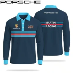 Premium  Men's Long Sleeve Polo PORSCHE-YVWYB-PSR91850001