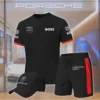 Premium  Men’s T-shirt Set PORSCHE-TX+STK+CAP-02801787