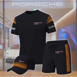 Premium  Men’s T-shirt Set PORSCHE-TX+STK+CAP-02801788