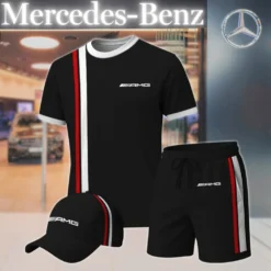 Premium  Men’s T-shirt Set MERCEDES-TX+STK+CAP-02801782