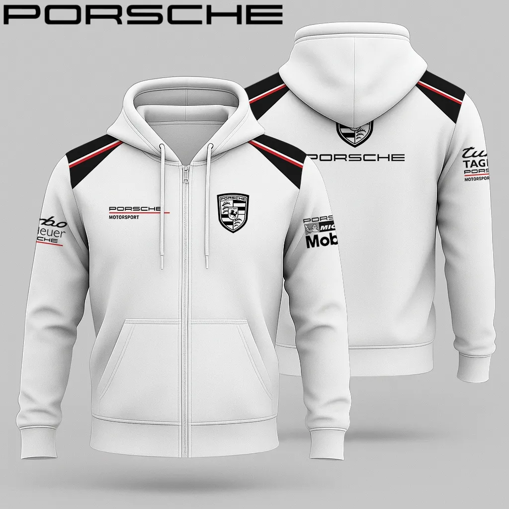 Premium PORSCHE Zip Hoodie ETX-ZIP-PCE01948971