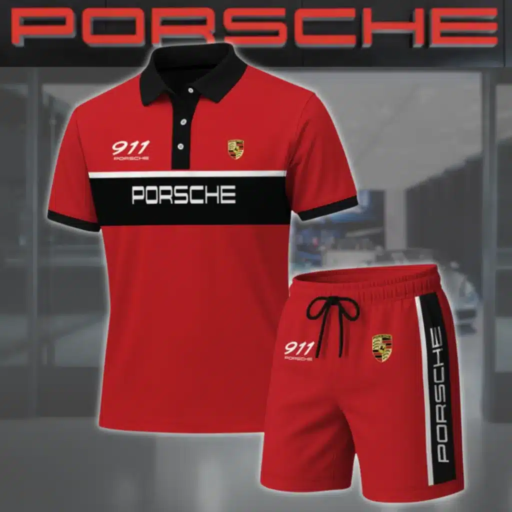 Premium Men's Polo Set PORSCHE-PO+STK-PS0741111