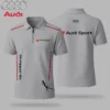 Premium  Men's Zip Polo Shirt AUDI-TZPO-LMT90105129