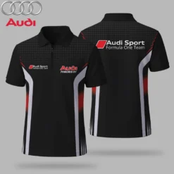 Premium  Men's Zip Polo Shirt AUDI-TZPO-LMT90105133