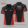 Premium  Men's Zip Polo Shirt AUDI-TZPO-LMT90105111