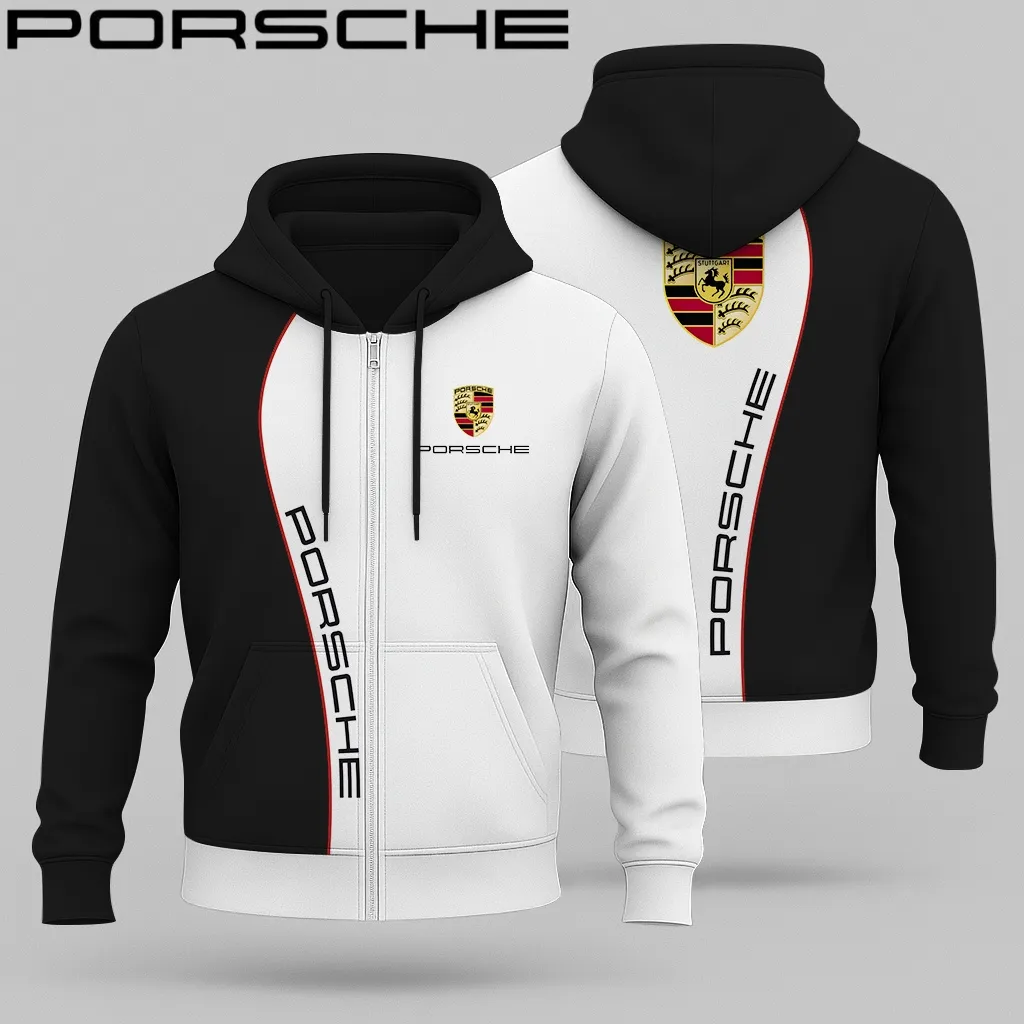 Premium PORSCHE Zip Hoodie ETX-ZIP-PCE01948957
