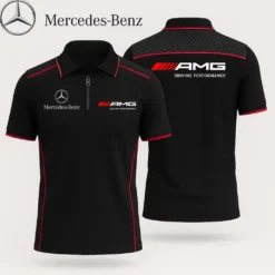 Premium  Zip Polo Shirt MERCEDES-TZPO-AVB82790201