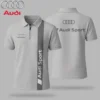 Premium  Men's Zip Polo Shirt AUDI-TZPO-LMT90105149