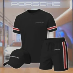 Premium  Men’s T-shirt Set PORSCHE-TX+STK+CAP-02801794