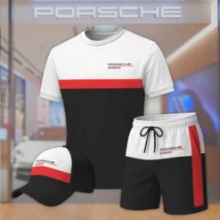 Premium  Men’s T-shirt Set PORSCHE-TX+STK+CAP-02801795