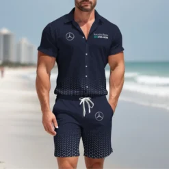 Premium  Men's Hawaii Shirt & Short MERCEDES-CY+STK-HS01928831