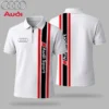 Premium  Men's Zip Polo Shirt AUDI-TZPO-LMT90105157