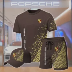 Premium  Men’s T-shirt Set PORSCHE-TX+STK+CAP-02801796