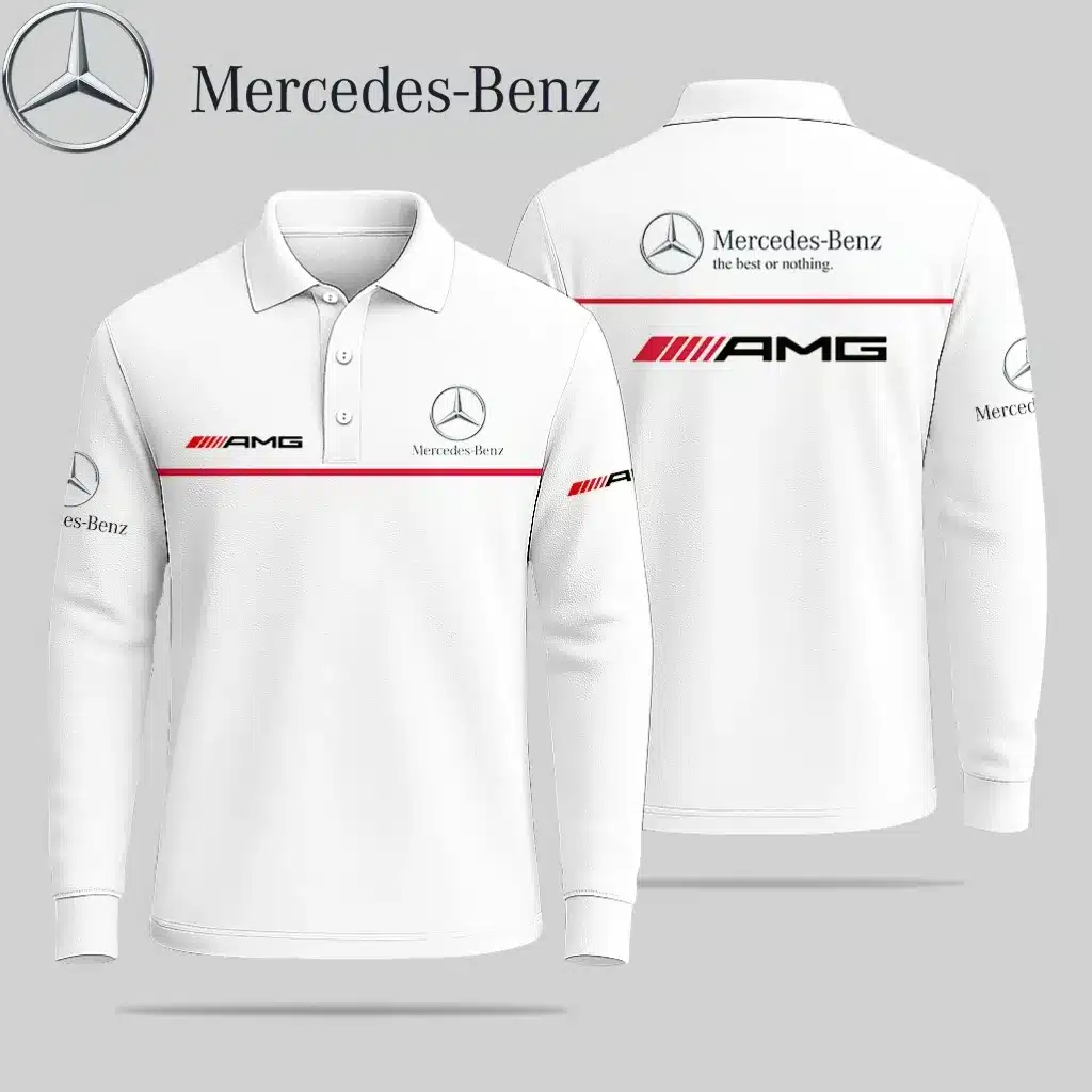 Premium Men's Long Sleeve Polo MERCEDES-HGWY-014381902