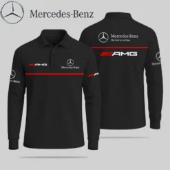 Premium  Men's Long Sleeve Polo MERCEDES-HGWY-01481901