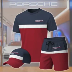Premium  Men’s T-shirt Set PORSCHE-TX+STK+CAP-02801798