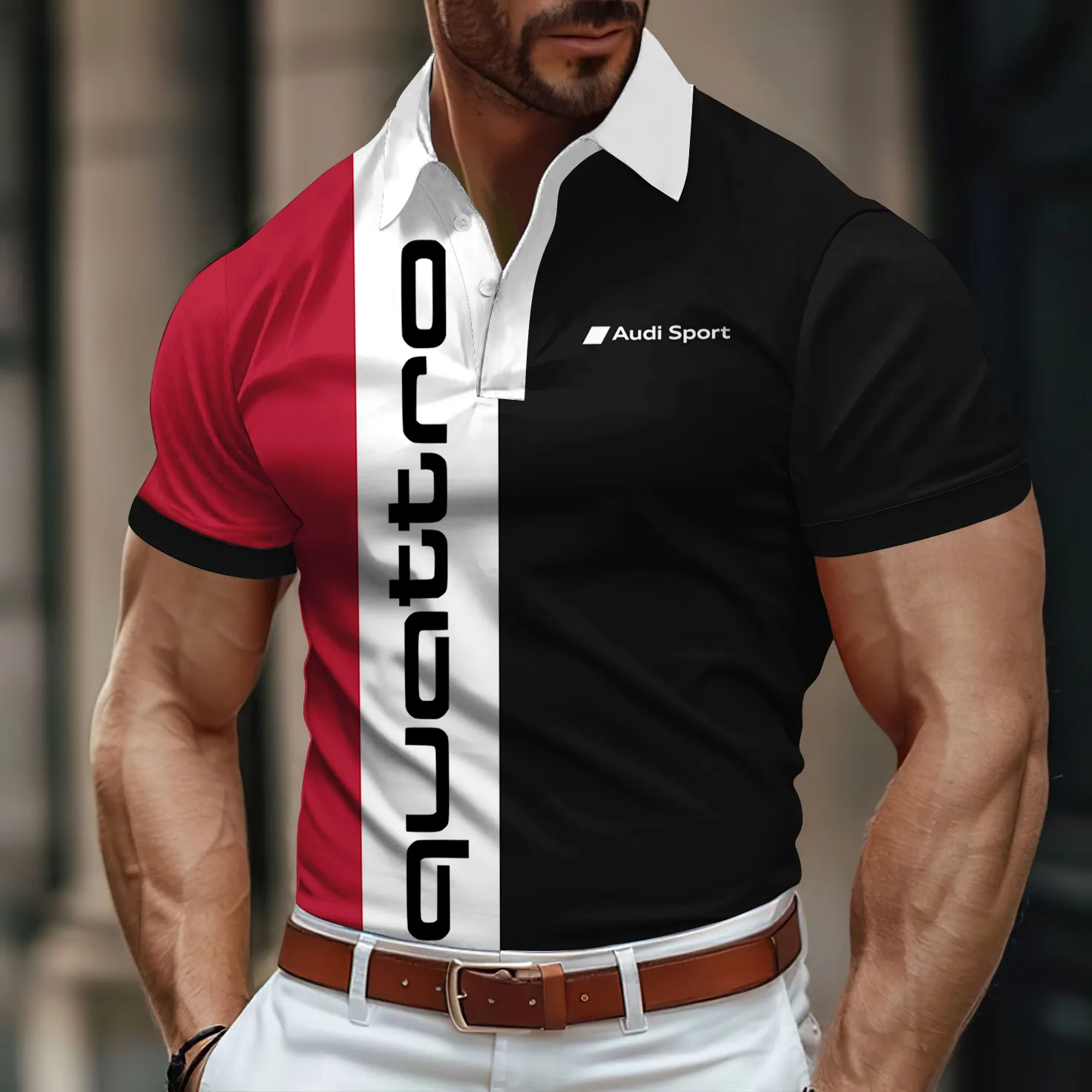 Premium Men's Polo Shirt AUDI-PO-11230016