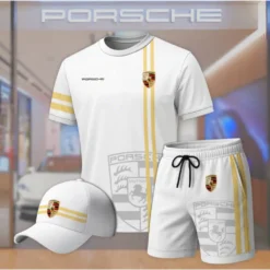 Premium  Men’s T-shirt Set PORSCHE-TX+STK+CAP-02801803