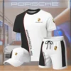 Premium  Men’s T-shirt Set PORSCHE-TX+STK+CAP-02801804