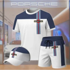 Premium  Men’s T-shirt Set PORSCHE-TX+STK+CAP-02801805
