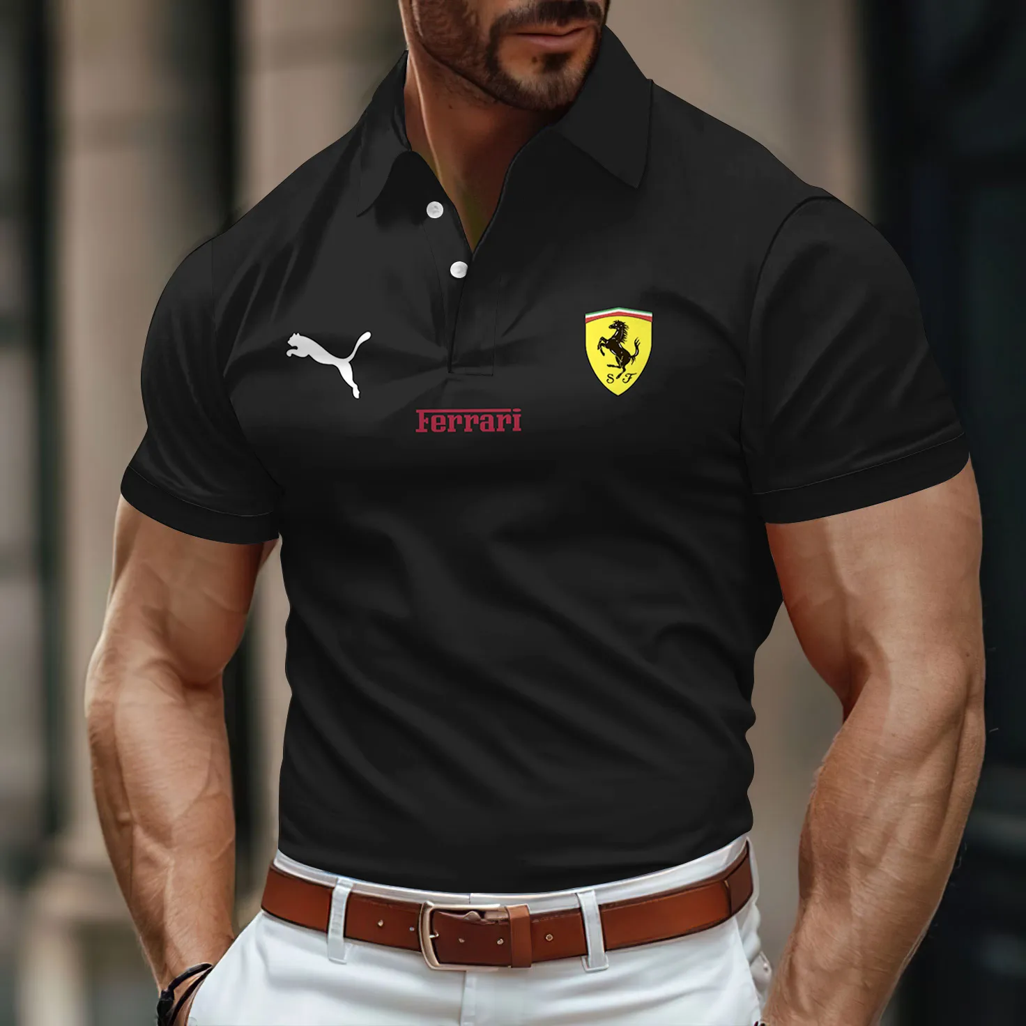 Premium Men's Polo Shirt FERRARI-PO-781743910