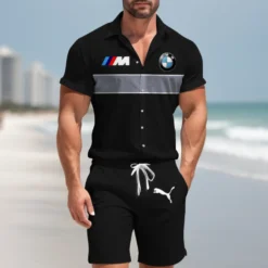 Premium  Men's Hawaii Shirt & Short BMW-CY+STK-HS03879175