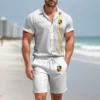 Premium  Men's Hawaii Shirt & Short PORSCHE-CY+STK-HS01928843