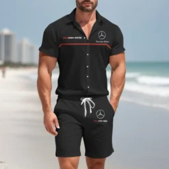 Premium  Men's Hawaii Shirt & Short MERCEDES-CY+STK-HS01928833