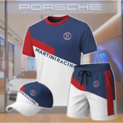 Premium  Men’s T-shirt Set PORSCHE-TX+STK+CAP-02801806
