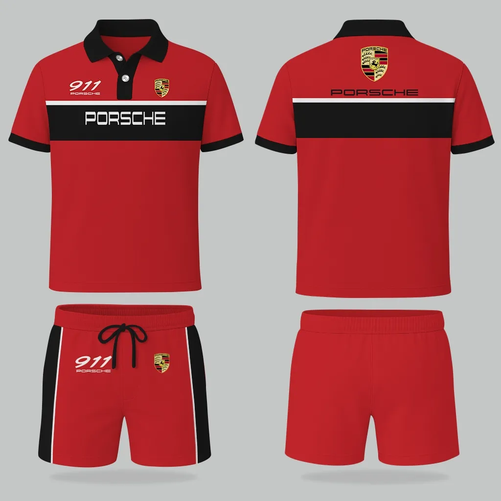 Premium Men's Polo Set PORSCHE-PO+STK-PS0741111 - Image 2