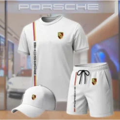 Premium  Men’s T-shirt Set PORSCHE-TX+STK+CAP-02801781