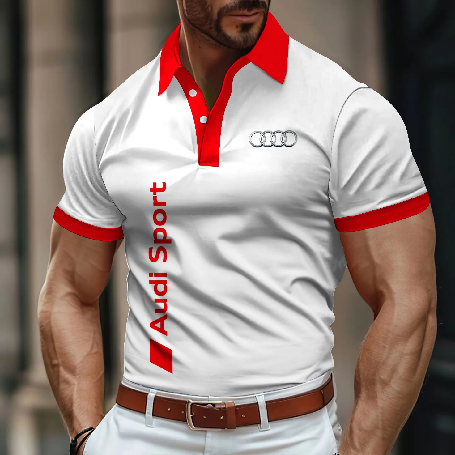 Premium Men's Polo Shirt AUDI-PO-11230018