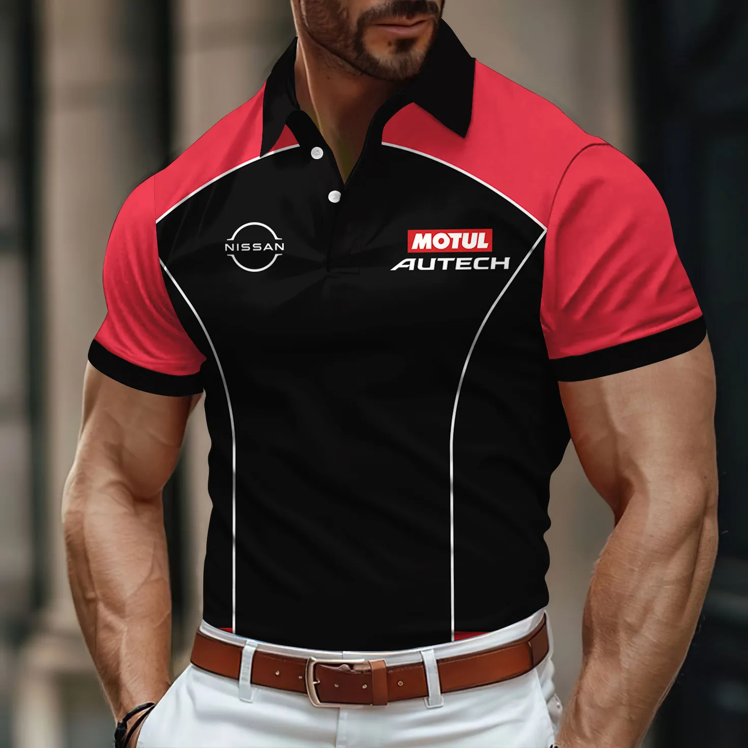 Premium Men's Polo Shirt NISSAN-PO-14411544