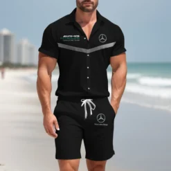 Premium  Men's Hawaii Shirt & Short MERCEDES-CY+STK-HS01928834