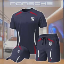 Premium  Men’s T-shirt Set PORSCHE-TX+STK+CAP-02801782