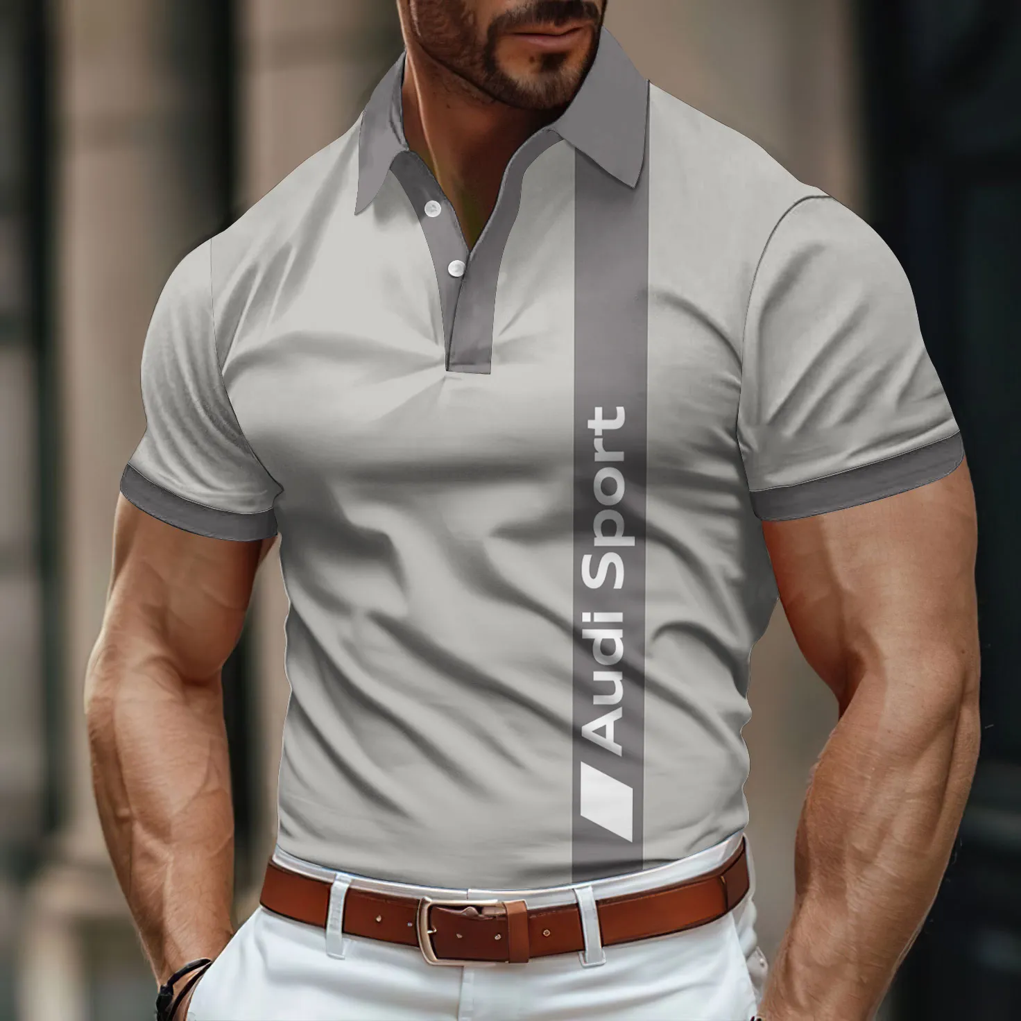 Premium Men's Polo Shirt AUDI-PO-11230019