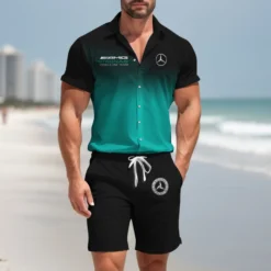 Premium  Men's Hawaii Shirt & Short MERCEDES-CY+STK-HS01928835