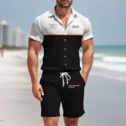 Premium  Men's Hawaii Shirt & Short PORSCHE-CY+STK-HS01928845